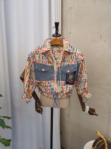 [가을신상 무배] 칼리 알파벳 스튜디오 어깨 패드 포켓 셔츠