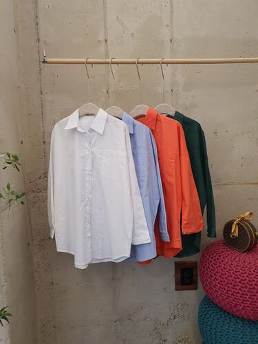[봄신상 무배] 비비드 바스락 루즈핏 포켓 셔츠 남방