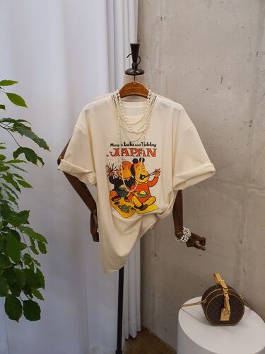 [봄신상 무배] 포테이토 얌얌 남매 라운드 반팔 티셔츠